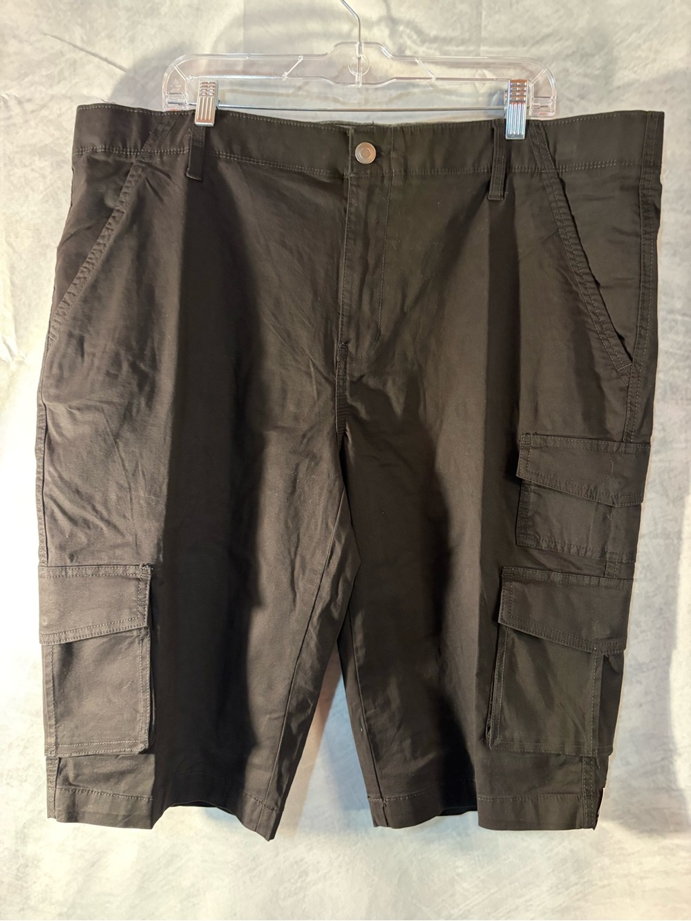 George Men’s Black Cargo Shorts Size 42